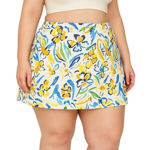 Zac And Rachel Skort Womens 24W Floral Resortcore Vibrant Print Summerwear